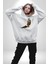 Kartal Özgürlük Kadın Erkek Beyaz Kapüşonlu Sweatshirt Hoodie 5
