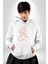 Yükseliş Için Kendin Ol Kadın Erkek Beyaz Kapüşonlu Sweatshirt Hoodie 1