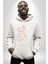 Yükseliş Için Kendin Ol Kadın Erkek Beyaz Kapüşonlu Sweatshirt Hoodie 2