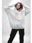 Yükseliş Için Kendin Ol Kadın Erkek Beyaz Kapüşonlu Sweatshirt Hoodie 4