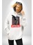 Şehir Sokak Stili Melek Heykeli Kadın Erkek Beyaz Kapüşonlu Sweatshirt Hoodie 4