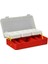 Organizer Çanta 22 x 11 cm Takım Kutusu 13 Gözlü Çift Kat Raflı Vida Olta Şeffaf Kapaklı Edevat Çantası 3