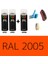2ADET Sprey+1 Adet Vernik Floresan Turuncu RAL-2005 Sprey Boya Seti 400 Ml+Zımpara+Kağıtbant+Eldiven 1