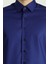 Uzun Kol Slim Fit Dar Kesim Pamuklu Non Iron Saten Klasik Gömlek 5