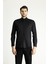 Uzun Kol Slim Fit Dar Kesim Pamuklu Non Iron Saten Klasik Gömlek 3