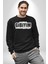 Asgari Üçret Gibiyim Kimse Benle Geçinemiyor Yazılı Kadın Erkek Siyah Sweatshirt 5