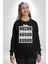 Ben Huzur Aradım, Sen Kusur Şimdi Bensiz Kudur Yazılı Kadın Erkek Siyah Sweatshirt 2