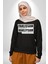 Yanlışsam Susarım, Haklıysam Lafı Sokarım Kadın Erkek Siyah Sweatshirt 4