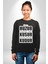 Ben Huzur Aradım, Sen Kusur Şimdi Bensiz Kudur Yazılı Kadın Erkek Siyah Sweatshirt 3