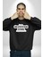 Başıma Güzel Şeylerde Gelsin Istiyorum Mesela Mermi Yazılı Kadın Erkek Siyah Sweatshirt 4