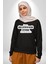 Başıma Güzel Şeylerde Gelsin Istiyorum Mesela Mermi Yazılı Kadın Erkek Siyah Sweatshirt 5