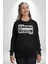 Şahsiyeti Olmayyanla Şahsi Meselem Olmaz Yazılı Kadın Erkek Siyah Sweatshirt 1