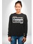 Şahsiyeti Olmayyanla Şahsi Meselem Olmaz Yazılı Kadın Erkek Siyah Sweatshirt 2