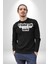 O Kadar Çok Hiçbir Şey Yapmayasım Varki Kadın Erkek Siyah Sweatshirt 2
