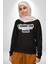 O Kadar Çok Hiçbir Şey Yapmayasım Varki Kadın Erkek Siyah Sweatshirt 5