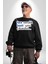 Face Verdik Book Unu Çıkardın. Yazılı Kadın Erkek Siyah Sweatshirt 2