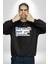 Face Verdik Book Unu Çıkardın. Yazılı Kadın Erkek Siyah Sweatshirt 3