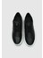 Siyah Deri Erkek Sneaker 5