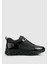 Siyah Deri Erkek Sneaker 1
