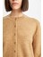 Regular Fit Bisiklet Yaka Basic Düz Düğmeli Triko Hırka C9052AX24WN 5