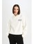 Boxy Fit Kapüşonlu Baskılı Sweatshirt D6718AX24WN 3