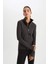 DeFactoFit Fitted Dik Yaka Çift Cepli Fermuarlı Spor Hırka B3985AX24AU 3