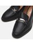 01AYH291040A100 HAKIKI Deri Siyah Kadın Loafer 4