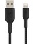 Örgülü Lightning Kablosu (Iphone, Ipad, Airpods Için Boost Charge Lightning/usb Kablosu) Mfi Sertifikalı iPhone Şarj Kablosu, Usb-A'ya Örgülü Lightning Kablosu, (1 M, Siyah) 1
