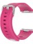Fitbit Ionic Uyumlu Silikon Kordon Kayış Pembe - S 1