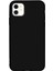 11 Kılıf 6.1 Içi Kadife Lansman Silikon Kılıf Şok Emici Full Kasa Koruma Sağlayan Kılıf - Liquid Silicone Case (Siyah) 1