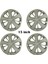 Fiat Siena Uyumlu 4 Adet Kırılmaz Jant Kapağı 15" Inç (Logo Hediyeli) 2