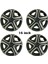 Seat Leon Uyumlu 4 Adet Kırılmaz Jant Kapağı 16" Inç (Logo Hediyeli) 2