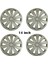 Seat Leon Uyumlu 4 Adet Kırılmaz Jant Kapağı 14" Inç (Logo Hediyeli) 2
