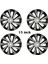 Skoda Octavia Uyumlu 4 Adet Kırılmaz Jant Kapağı 15" Inç (Logo Hediyeli) 2