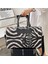 Zebra Baskılı Seyahat Çantası Unisex Büyük Kapasiteli Çanta Çapraz Vücut Su Geçirmez Bagaj Çantası (Yurt Dışından) 3