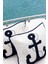 Marin Serisi Çapa Punch Panç Desen Nakışlı Kırlent Kılıfı 1 Adet 43x43cm 2