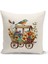 Flower/Vintage Serisi Çift Tarafı Dijital Baskılı 4'Lü Kırlent Kılıfı Seti (Cushion Cover Set) 2