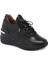 Siyah Hakiki Deri Kadın Sneaker - K24S1AY67512-A23 1