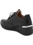 Siyah Hakiki Deri Kadın Sneaker - K24S1AY67512-A23 2