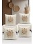 Flower/Vintage Serisi Çift Tarafı Dijital Baskılı 4'Lü Kırlent Kılıfı Seti (Cushion Cover Set) 1