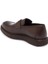 Kahve Hakiki Deri Erkek Casual Ayakkabı - E24S1AY56944-B90 2