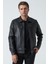 Aberdeen 5004 Slim Fit Sergio Kuzu Derisi Kaban Siyah 1