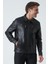 Aberdeen 5004 Slim Fit Sergio Kuzu Derisi Kaban Siyah 3