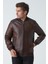 Bangor 5006 Slim Fit Kolej Kuzu Derisi Mont Fındık 3