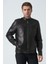 Bath 5007 Aleko Slim Fit Kuzu Derisi Mont Siyah 5