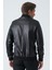 Bangor 5006 Slim Fit Kolej Kuzu Derisi Mont Siyah 4