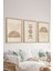 3 Parça Ahşap Çerçeve Görünümlü Mukavva Poster Tablo Seti - Set 4 1
