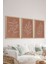 3 Parça Ahşap Çerçeve Görünümlü Mukavva Poster Tablo Seti - Set 52 1