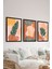 3 Parça Siyah Çerçeve Görünümlü Mdf Tablo Seti - Set 10 1