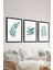 3 Parça Siyah Çerçeve Görünümlü Mdf Tablo Seti - Set 30 1